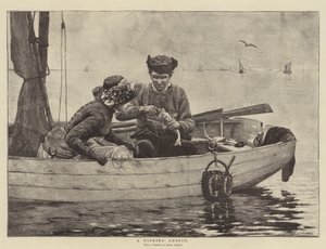 A Fishing Lesson by Alfred Guillou
